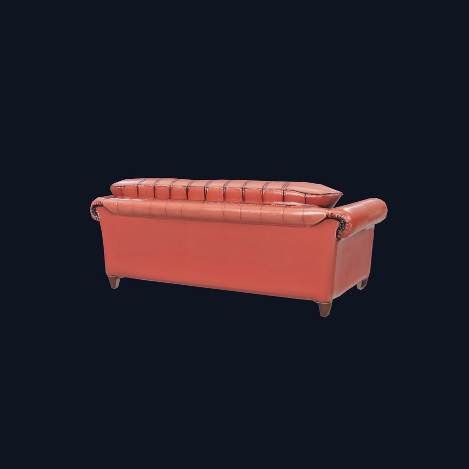 Chesterfield Leather Sofa model pack